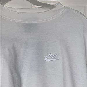 Cropped White Nike Shirt